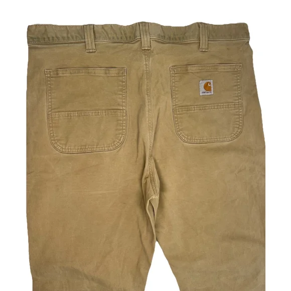 Carhartt Rugged Flex Rigby Straight Fit Pant Men’s 38x32 Tan Brown Beige 102821 - Picture 2 of 8